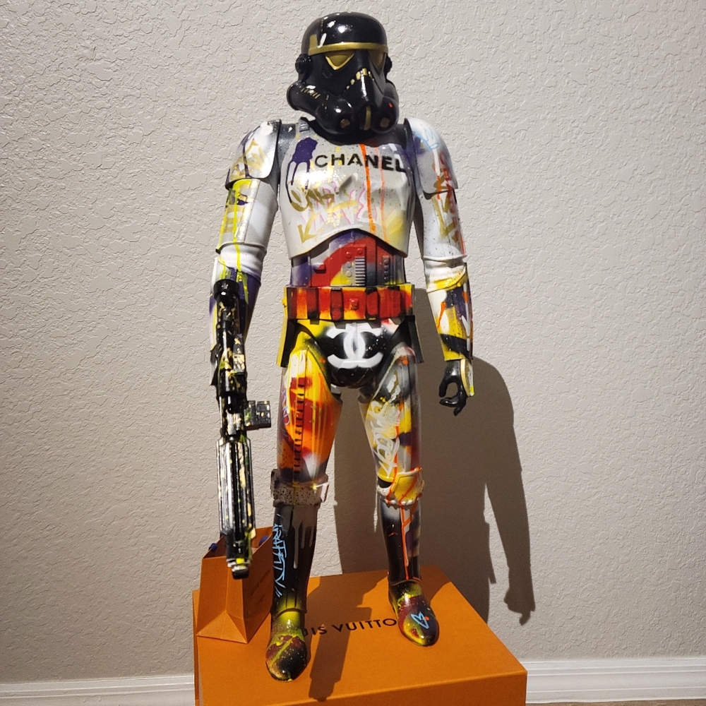 Stormtrooper sculpture pop art by orders